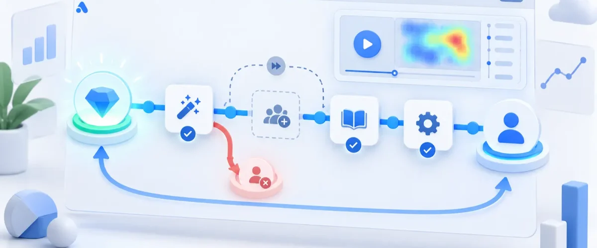 Saas user onboarding analytics 16x9
